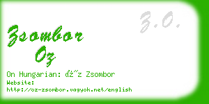 zsombor oz business card